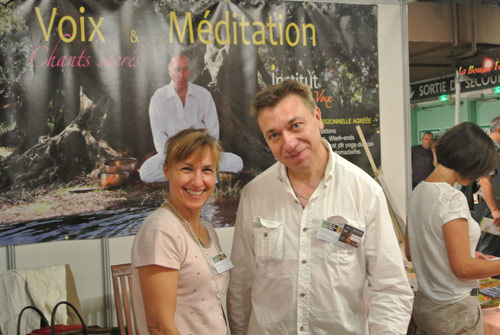 Salon Zen 2014 - Joëlle et Manuel, Professeurs de Yoga du Son, anciens élèves de l'école